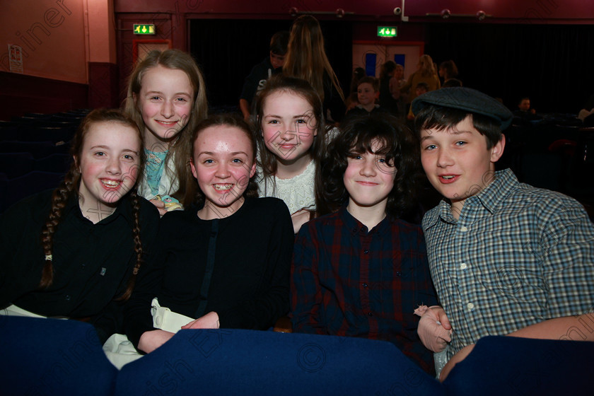 Feis22022018Thu65 
 65
Róisín Leahy, Emma Fitton, Luke O’Sullivan, Michael Dineen, Sophie O’Keeffe and Emma Brennan.
 Speech and Drama Classes: 310: “The Peg Hallahan Perpetual Trophy” Dramatic Duo 14 Years and Under Feis Maitiú 92nd Festival held in Fr. Mathew Hall. EEjob 22/02/2018 Picture: Gerard Bonus.