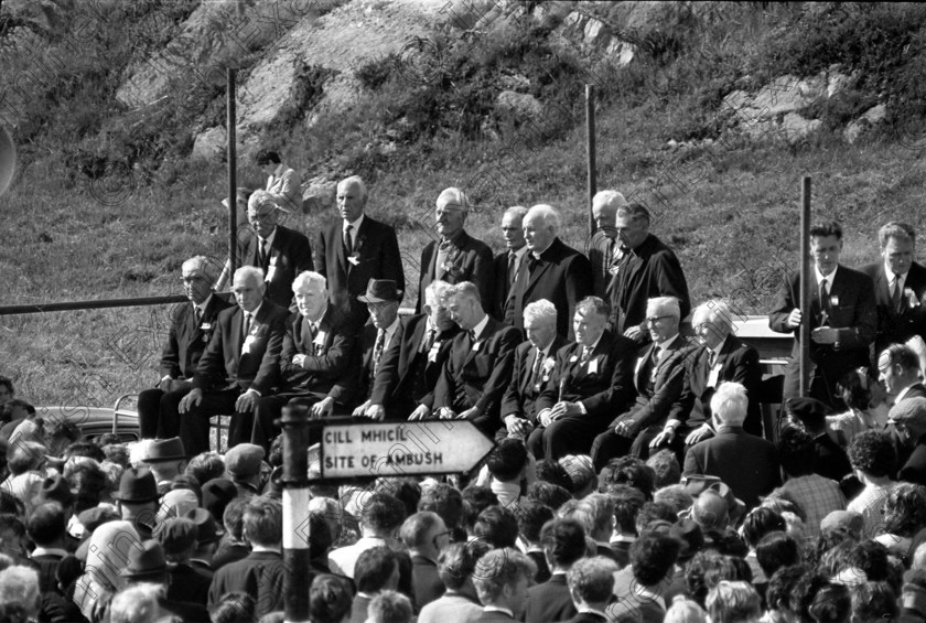 Kilmichael veterans on plat 
 Ref 116/15, neg. no.11a, Kilmichael. August 9th 1970.