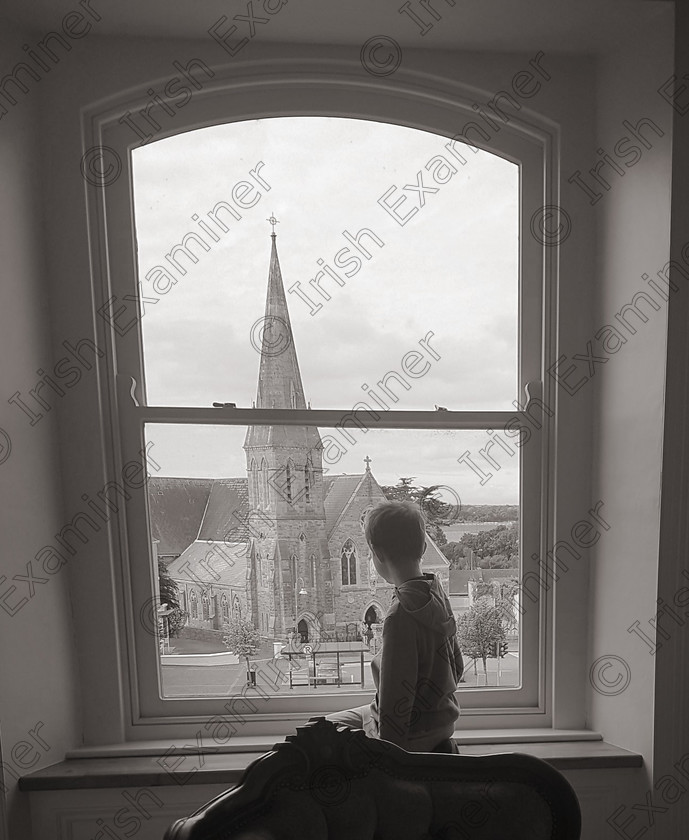 IMG 1499522941675 
 My son Diarmuid, caught in a moments pause looking out at the Square, at The Butler Centre, The Square, Listowel, County Kerry