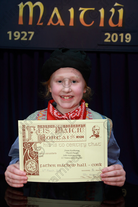 Feis04032019Mon50 
 50
3rd place Joan Keohane from Watergrasshill for singing “Little People” from Les Miserábles.

Feis Maitiú 93rd Festival held in Fr. Mathew Hall. EEjob 04/03/2019. Picture: Gerard Bonus

Feis Maitiú 93rd Festival held in Fr. Mathew Hall. EEjob 04/03/2019. Picture: Gerard Bonus