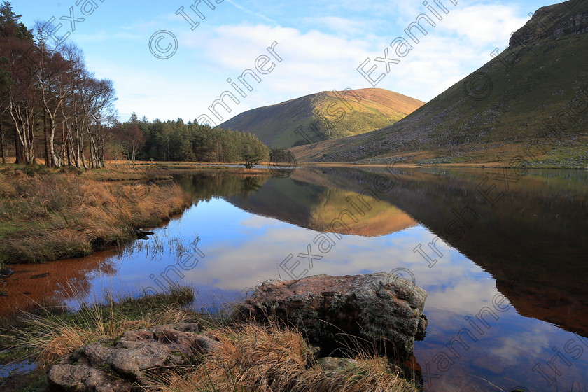 IMG 3637 
 Reflections on a calm winters day, Lough Slat, Dingle peninsula.