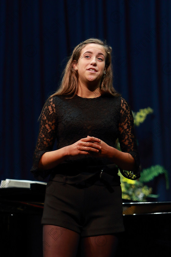 Feis02032019Sat01 
 1~2
Siri Forde from Bishopstown performing Cinderella Princess Songs Throughout The Years, singing “10 Minutes Ago” and “On The Steps” from Into the Woods.

Class: 18: “The Junior Musical Theatre Recital Perpetual Cup” Solo Musical Theatre Repertoire 15 Years and Under A 10 minute recital programme of contrasting style and period.

Feis Maitiú 93rd Festival held in Fr. Mathew Hall. EEjob 02/03/2019. Picture: Gerard Bonus