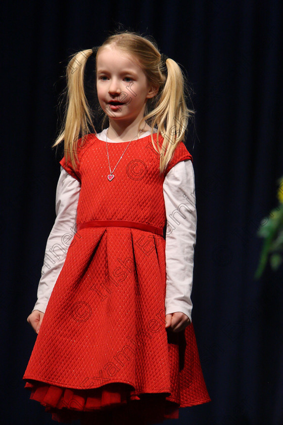 Feis24022018Sat35 
 35
Ciara Kennedy performing.
 Speech and Drama Class: 369: Solo Verse Speaking Girls 6 Years and Under Section 3 Feis Maitiú 92nd Festival held in Fr. Mathew Hall. EEjob 24/02/2018 Picture: Gerard Bonus.