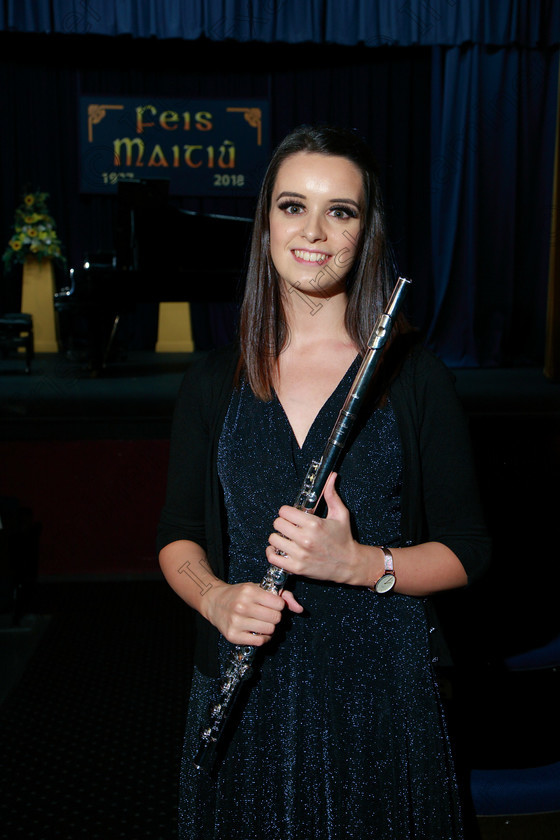 Feis07022018Wed43 
 43
Jennifer O’Sullivan from Mayfield performed on the Flute
 Instrumental Music Class: 211: “The Crowley Perpetual Cup” and “Dulux Paints Bursary” Bursary Value €100 Senior Woodwind Feis Maitiú 92nd Festival held in Fr. Mathew Hall. EEjob 05/02/2018 Picture: Gerard Bonus.