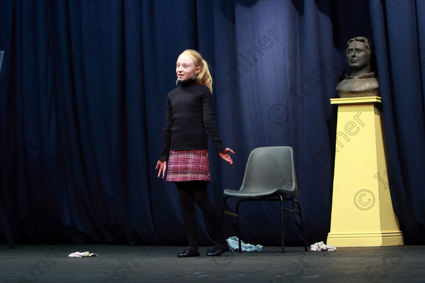 Feis06032020Fri20 
 20~21
Katie Kiely performing Tidy Up.

Class:328: “The Fr. Nessan Shaw Memorial Perpetual Cup” Dramatic Solo 10 Years and Under

Feis20: Feis Maitiú festival held in Father Mathew Hall: EEjob: 06/03/2020: Picture: Ger Bonus.