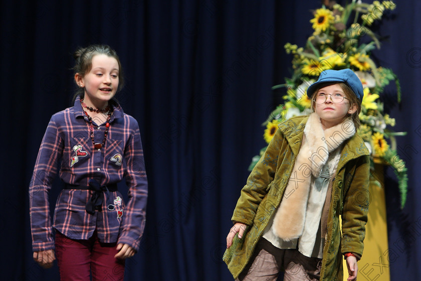 Feis24032018Sat53 
 52~54
Laura O’Mahony and Siún Sweeney performing “James and the Giant Peach”.
 Speech and Drama Class: 312: Dramatic Duo 10 Years and Under Feis Maitiú 92nd Festival held in Fr. Mathew Hall. EEjob 24/03/2018 Picture: Gerard Bonus