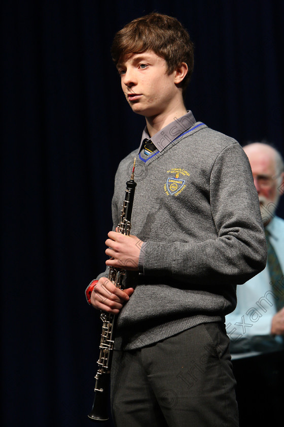 Feis09022018Fri30 
 30
Cathal O’Regan introducing his recital. 
 Instrumental Music Class: 212: Woodwind Solo16 Years and Under Feis Maitiú 92nd Festival held in Fr. Mathew Hall. EEjob 09/02/2018 Picture: Gerard Bonus.