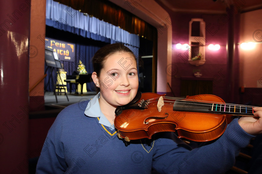 Feis01022019Fri47 
 47
Dawn Murphy from Minane Bridge

Class: 259: Viola Solo 12 Years and Under (a) Joplin – Bethana, from Joplin Rags for Viola & Piano (Spartan SP526) (b) Contrasting piece not to exceed 3 minutes.

Feis Maitiú 93rd Festival held in Fr. Matthew Hall. EEjob 01/02/2019. Picture: Gerard Bonus