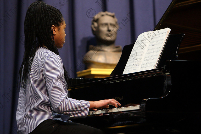 Feis31012018Wed03 
 3
Diamond Nzekwe from Knocknaheeny performing.
 Class: 164: Piano Solo 14 years and under. Feis Maitiú 92nd Festival held in Fr. Matthew Hall. EEjob 31/01/2018 Picture: Gerard Bonus