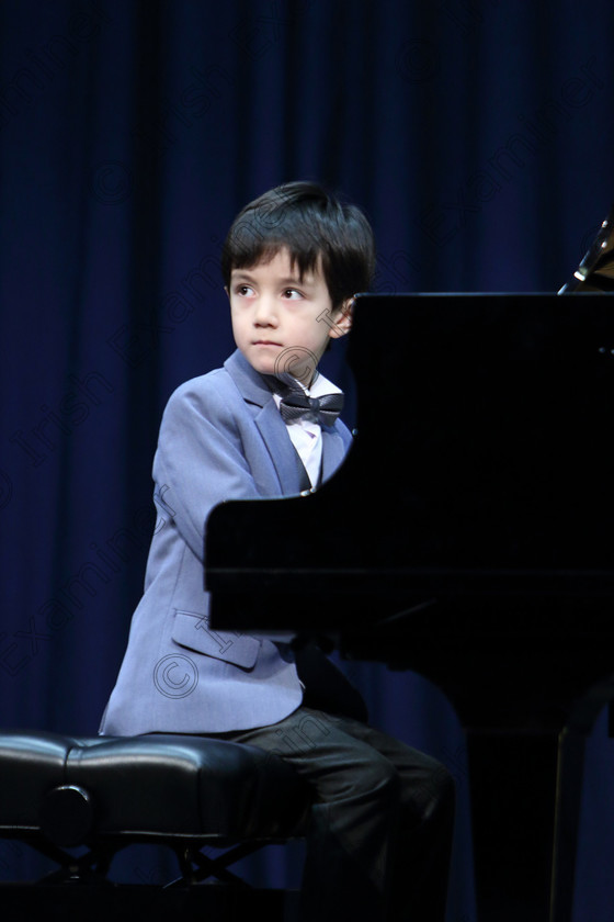 Feis01022019Fri14 
 14
6 year old David Condon about to give a 3rd place performance waiting for the Adjudicator to be ready.

Class: 167: Piano Solo: 8Years and Under (a) Schumann – Wilder Reiter (Album for the Young, Op.68). (b) Contrasting piece of own choice not to exceed 2 minutes.
 Feis Maitiú 93rd Festival held in Fr. Matthew Hall. EEjob 01/02/2019. Picture: Gerard Bonus