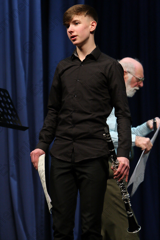 Feis09022018Fri32 
 32
James Gibson introducing his recital.
 Instrumental Music Class: 212: Woodwind Solo16 Years and Under Feis Maitiú 92nd Festival held in Fr. Mathew Hall. EEjob 09/02/2018 Picture: Gerard Bonus.