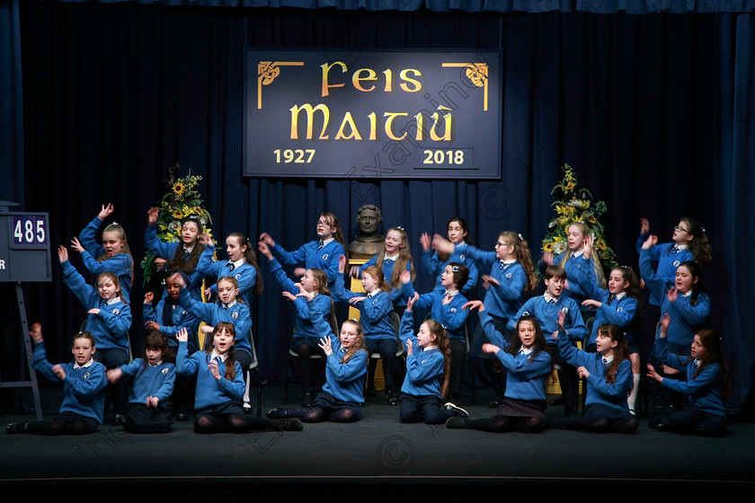 Feis21022018Wed18(1) 
 16~20
St. Mary’s Cobh 5th Class performing Trial of Derrick Drew as their own choice.
 Speech and Drama Classes: 485: Action Verse “The O’Brien Perpetual Cup”5th Class and Class: 484: “The Sri Lanka Festival Perpetual Trophy” 6th Class, Feis Maitiú 92nd Festival held in Fr. Mathew Hall. EEjob 21/02/2018 Picture: Gerard Bonus.