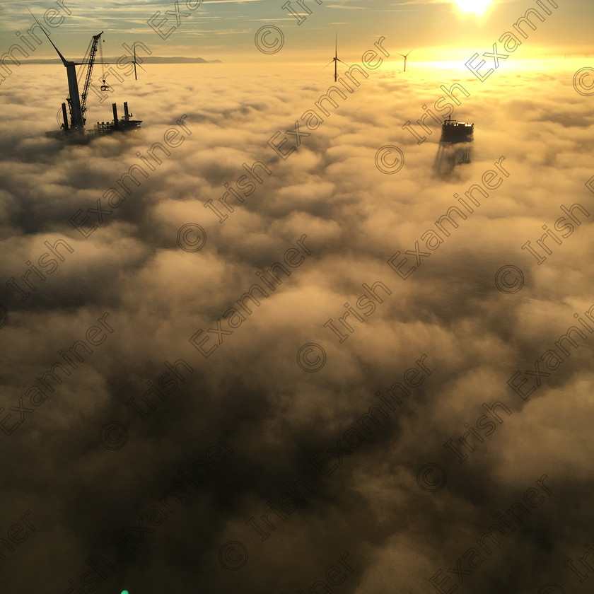 IMG 1989 
 Trevor Kiely just doing a day's work on the burbo bank offshore windfarm with heavy fog below us