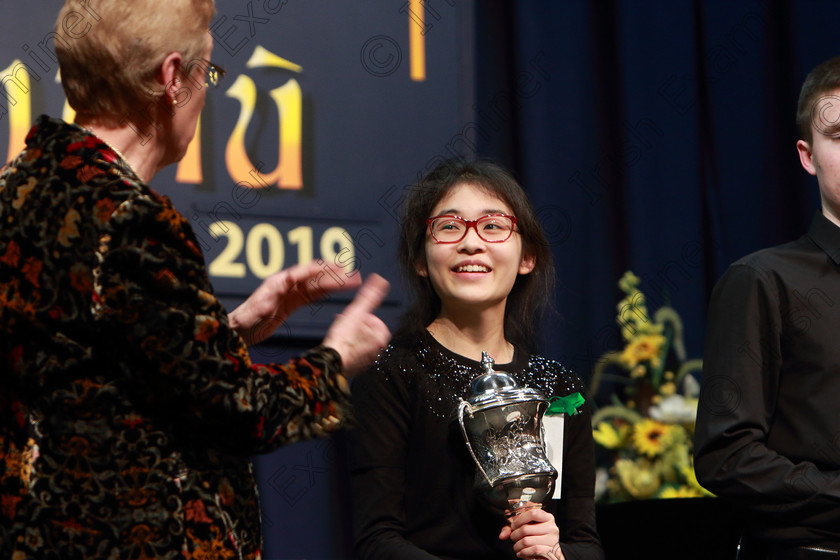 Feis0702109Thu22 
 22
Adjudicator Marilynne Davies applauding Megan Chan from Blackrock winner of the Cup and Bursary.

Class: 141: “The Br. Paul O’Donovan Memorial Perpetual Cup and Bursary” Bursary Value €500 Sponsored by the Feis Maitiú Advanced Recital Programme 17Years and Under An Advanced Recital Programme.

Feis Maitiú 93rd Festival held in Fr. Matthew Hall. EEjob 07/02/2019. Picture: Gerard Bonus