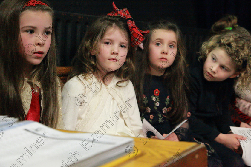 Feis24022018Sat36 
 36
Performers backstage Kayla-Rose O’Riordan, Neasa Randles, Mai Morressy and Thea Barry.
 Speech and Drama Class: 369: Solo Verse Speaking Girls 6 Years and Under Section 3 Feis Maitiú 92nd Festival held in Fr. Mathew Hall. EEjob 24/02/2018 Picture: Gerard Bonus.