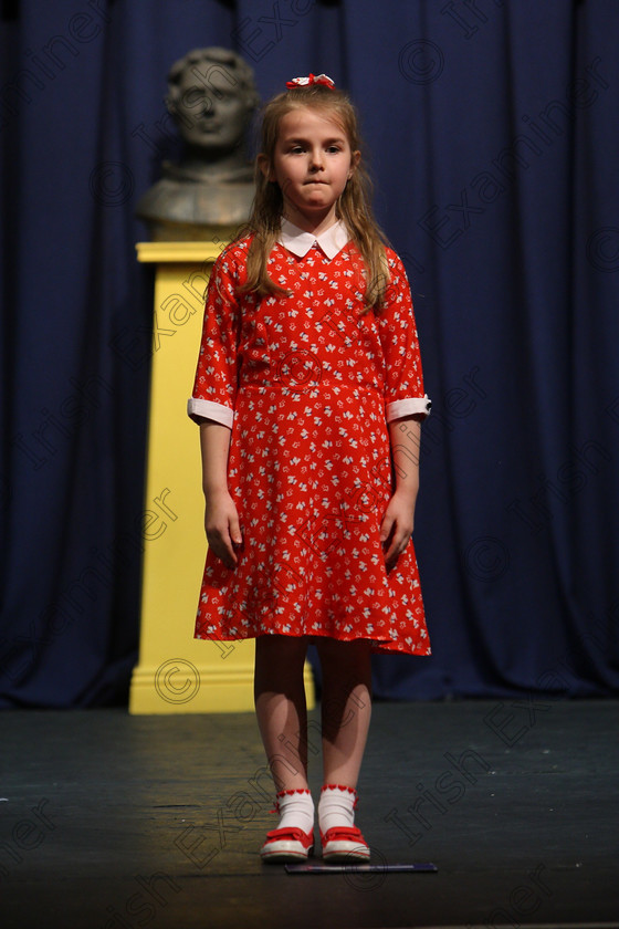 Feis25032018Sun45 
 45
Leona McGrath reciting her poem

Speech and Drama Class: 366: Solo Verse Speaking Girls 9 Years and Under Section 5 Feis Maitiú 92nd Festival held in Fr. Mathew Hall. EEjob 25/03/2018 Picture: Gerard Bonus