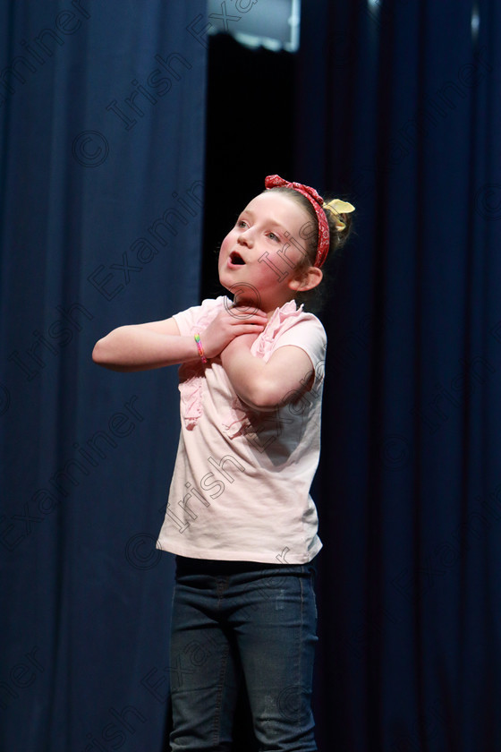 Feis11022020Tues35 
 35
Ella Clarke singing Zip-a-Dee-Doo-Dah.

Class: 115: “The Michael O’Callaghan Memorial Perpetual Cup” Solo Action Song 8 Years and Under

Feis20: Feis Maitiú festival held in Father Mathew Hall: EEjob: 11/02/2020: Picture: Ger Bonus.