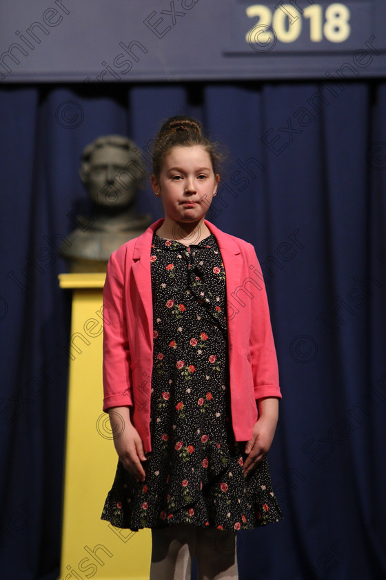 Feis25032018Sun39 
 39
Aoife Hickey Bell reciting poem.

Speech and Drama Class: 366: Solo Verse Speaking Girls 9 Years and Under Section 5 Feis Maitiú 92nd Festival held in Fr. Mathew Hall. EEjob 25/03/2018 Picture: Gerard Bonus