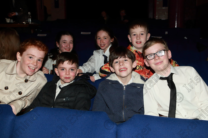 Feis27022020Thur14 
 14
Joseph Neville, Eoin O’Brien, Leon Griffin, Sean O’Driscoll, Carla Bertoletci, Olivia Woods and Mark Dineen from Dunderrow NS.

Class:104: “The Pam Golden Perpetual Cup” Group Action Songs -Primary Schools

Feis20: Feis Maitiú festival held in Father Mathew Hall: EEjob: 27/02/2020: Picture: Ger Bonus.