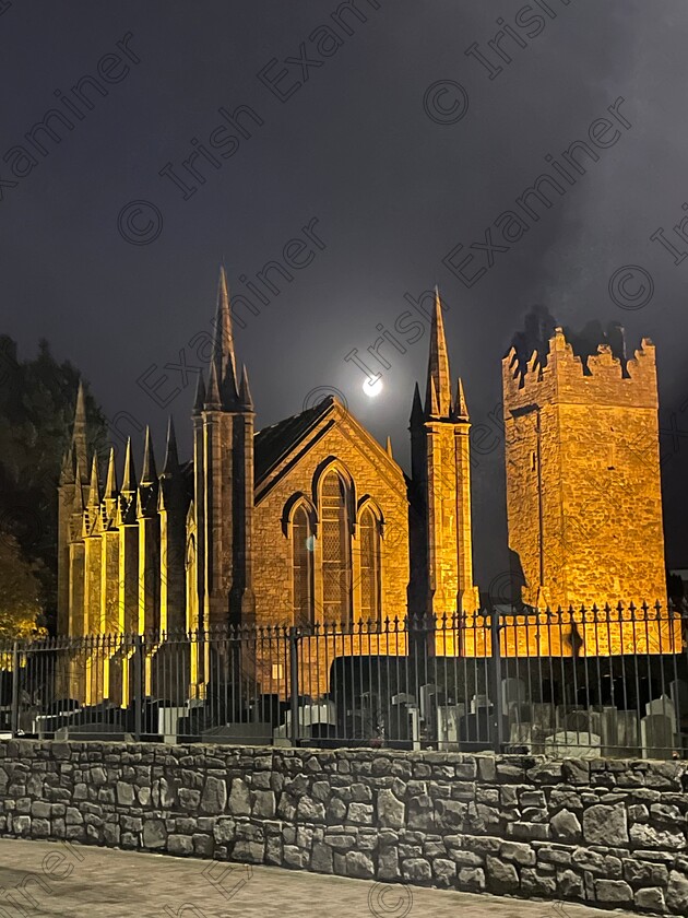 8FF14B3B-CE89-414C-AF84-9E8B40949D2B 
 Tallaght Church under Autumn Full Moon.