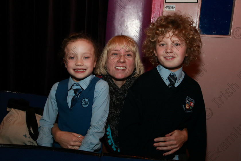 Feis29012018Mon25 
 25
Cillian Murphy performed in the U 10 class and his sister Caoimhe performed in the 8 years and under class pictured with their Aunt Carol Quigley from Blackrock.
 EEjob 29/01/2018 
Feis Maitiú 92nd Festival held in Fr. Matthew Hall 
Picture: Gerard Bonus

Instrumental Music
Class 241 Violin Solo 10 years and Under