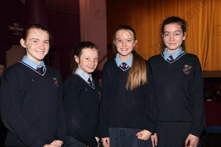 Feis12042018Thu32 
 32
Heather Knowles, Kelly Reidy, Niamh Barrett and Mairead O’Gorman Scoil Aiseiri Chríost Junior Choir Coaches.

Singing Class: 84: “The Sr. M. Benedicta Memorial Perpetual Cup” Primary School Unison Choirs Section 1 Feis Maitiú 92nd Festival held in Fr. Mathew Hall. EEjob 28/03/2018 Picture: Gerard Bonus