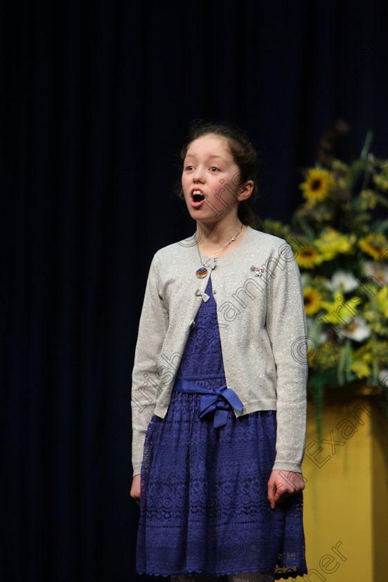 Feis20022018Tue10 
 10
Roisín Hunt performing.
 Speech and Drama Class: 364: Girls 11 Years and Under Section 1 Feis Maitiú 92nd Festival held in Fr. Mathew Hall. EEjob 20/02/2018 Picture: Gerard Bonus.