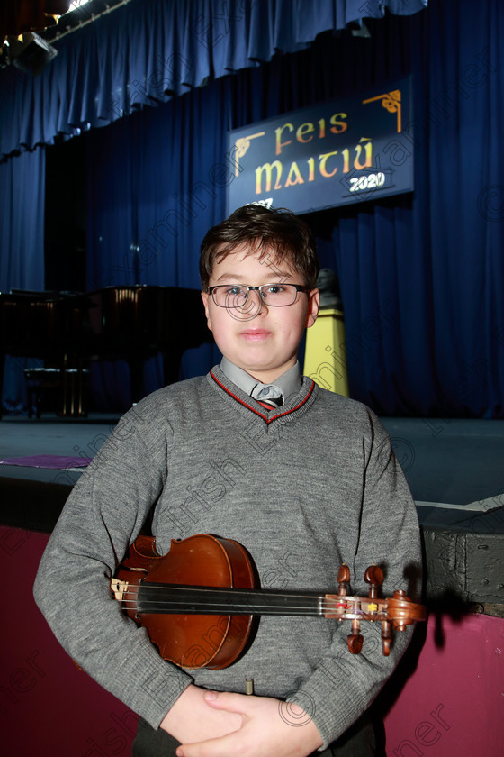 Feis30012020Thurs48 
 48
Daniel Lovasz from Blackrock.

Class: 240: Violin Solo 12 Years and Under Chanson de Matin 
Feis20: Feis Maitiú festival held in Fr. Mathew Hall: EEjob: 30/01/2020: Picture: Ger Bonus.