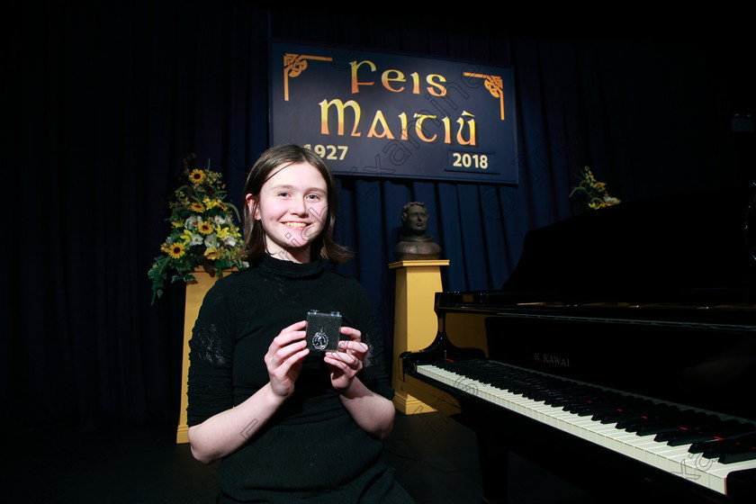 Feis06022018Tue46 
 46
Silver Medallist and 2nd place Roisin Fleming from Glasheen.
Instrumental Music Class: 142: The Music Teachers Association Perpetual Trophy” and “The Regional Music Teachers Association Bursary” Instrumental Music Award 15 Years and Over Bursary Value €150 Sponsored by Moloney Pianos Feis Maitiú 92nd Festival held in Fr. Mathew Hall. EEjob 05/02/2018 Picture: Gerard Bonus.