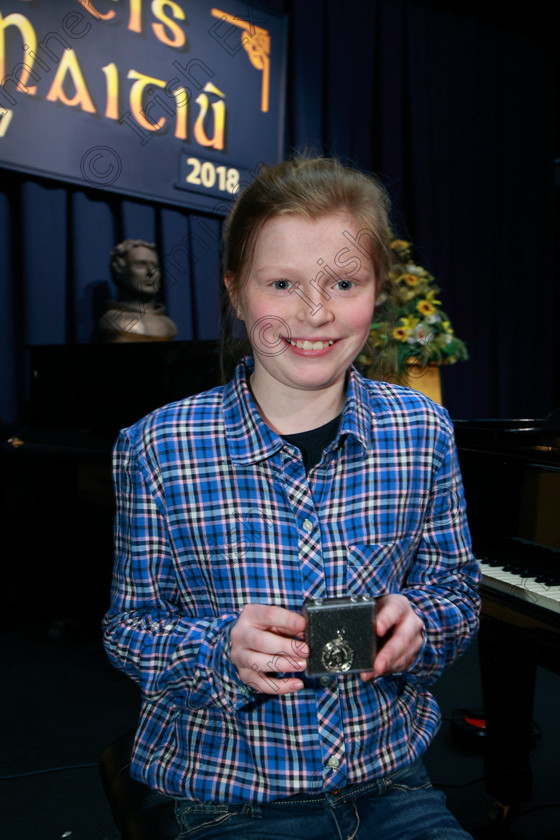 Feis06022018Tue21 
 21
Silver Medallist Ella McCarthy from Rochestown.
 Instrumental Music Class: 205: Brass Solo 12 Years and Under Feis Maitiú 92nd Festival held in Fr. Mathew Hall. EEjob 05/02/2018 Picture: Gerard Bonus.