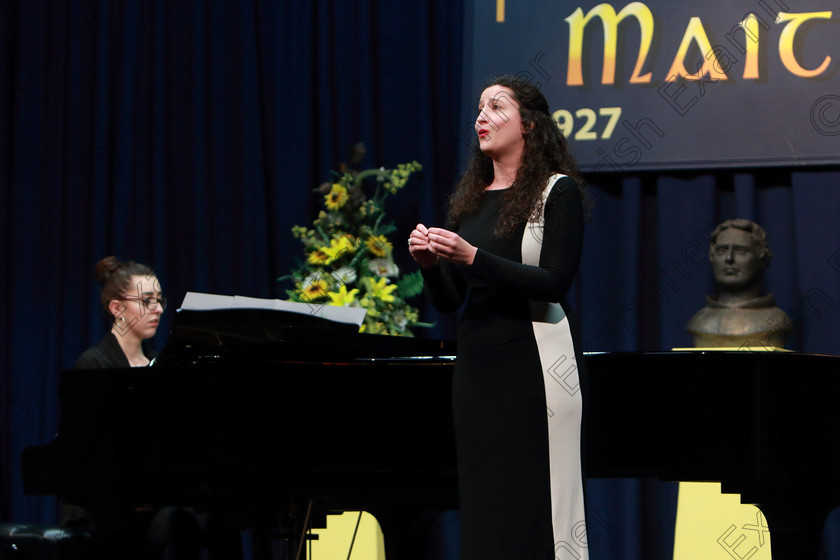 Feis03032019Sun50 
 50~51
Marnina Winkler from Utah singing Accompanied by Deirdre Crowley.

Class: 2: “The Capuchin Order Perpetual Cup and Bursary” Bursary Value €2,500 Sponsored by the Capuchin Order Advanced Recital Programme 18 Years and Over An Advanced Recital Programme.

Feis Maitiú 93rd Festival held in Fr. Mathew Hall. EEjob 03/03/2019. Picture: Gerard Bonus