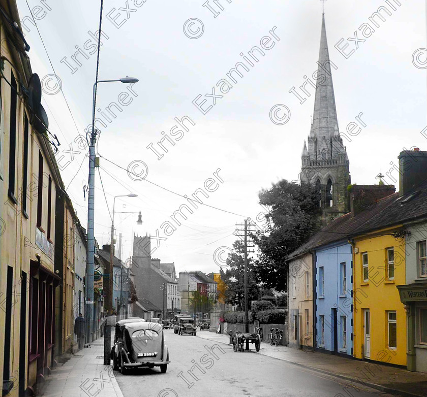 clonakilty1mixhires 
 For 'READY FOR TARK'
View of Clonakilty town in April 1938. Ref. 371C Old black and white west cork