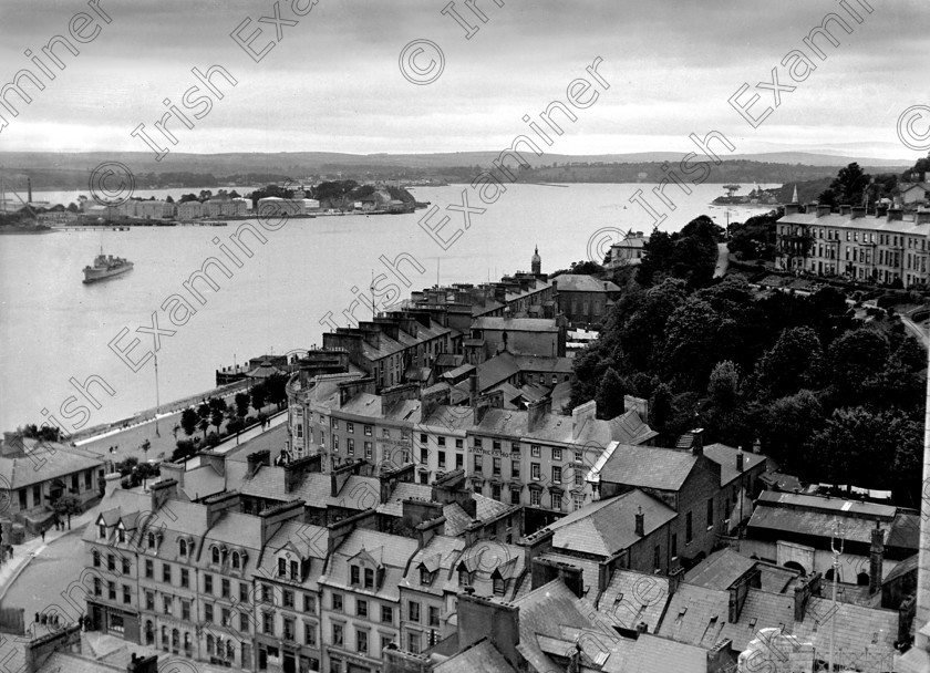 542462 542462 
 Please archive -
View of Cobh and Haulbowline Island in 1933. 
Ref. 124B Old black and white islands views towns