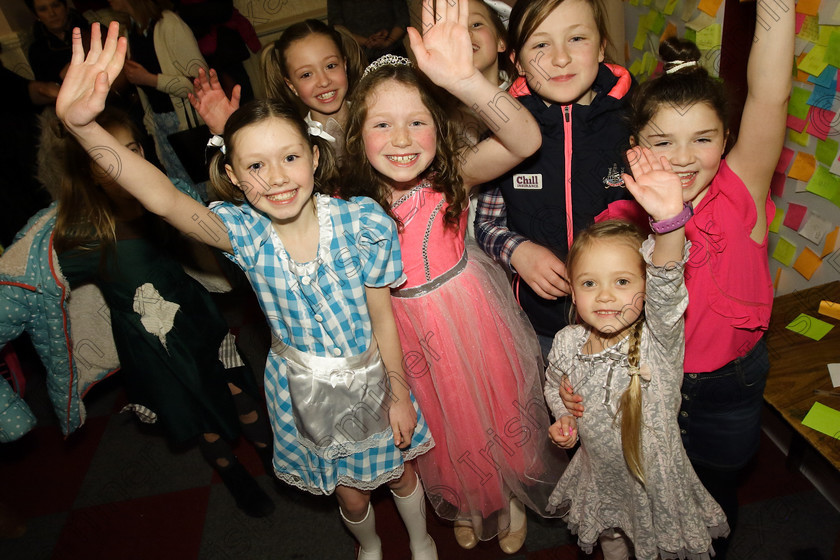 Feis24032018Sat74 
 73~74
Performers waiting to go in to perform including Aisling Hyde and Laoise Aherne performed “The Wizard of Oz”.
 Speech and Drama Class: 312: Dramatic Duo 10 Years and Under Feis Maitiú 92nd Festival held in Fr. Mathew Hall. EEjob 24/03/2018 Picture: Gerard Bonus