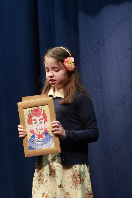 Feis0503202013 
 13
Maria O’Sullivan from Togher performing The Borrowers.

Class:328: “The Fr. Nessan Shaw Memorial Perpetual Cup” Dramatic Solo 10 Years and Under

Feis20: Feis Maitiú festival held in Father Mathew Hall: EEjob: 05/03/2020: Picture: Ger Bonus.