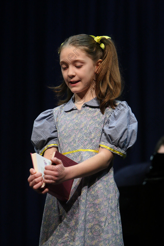 Feis26032018Mon01 
 1~2
Eabha Nagle performing “Naughty” from Matilda.
 Speech and Drama Class: 114: The Altrusa Club of Cork Perpetual Trophy” Solo Action Song 10 Years and Under Section 3Feis Maitiú 92nd Festival held in Fr. Mathew Hall. EEjob 26/03/2018 Picture: Gerard Bonus