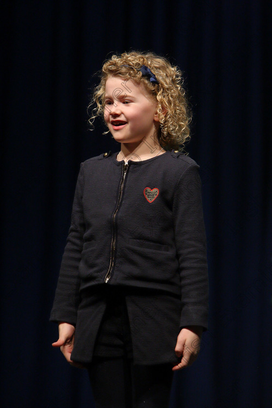 Feis24022018Sat40 
 40
Thea Barry performing.
 Speech and Drama Class: 369: Solo Verse Speaking Girls 6 Years and Under Section 3 Feis Maitiú 92nd Festival held in Fr. Mathew Hall. EEjob 24/02/2018 Picture: Gerard Bonus.