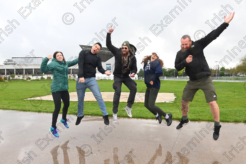 LC-bruce-fans-05 
 FEATURES IRISH EXAMINER - Born to Rock.......Helen Greenhalgh, Lancashire; Eddie Johanson, from Sweden attending his 101st Bruce show, Nicholas Meerlagio from Belgium, Rebecca Brambilla, Italy, and Chris Couper, London get set to rock....Fans gathered for 10am roll call on Wednesday morning. They are queuing for priority admission to the Bruce Springsteen and the E Street Band stadium concert at Supervalu Pairc Ui Chaoimh, Cork on Thursday. ,'Roll-Call' is at the 5 Points Coffee Kiosk at Marina Park, for fans who want to secure front of stage access in the pit. Fans have to attend three roll-calls per day to maintain their position in the queue and will be escorted into the stadium venue ahead of the public gate opening, ensuring they have best positions at the barrier at the front of the stage. Some fans attending the roll call had travelled from New York, South Africa, Sweden, The Netherlands, Japan, Italy, Barcelona, and the UK as well as dedicated Irish fans. Pic Larry Cummins