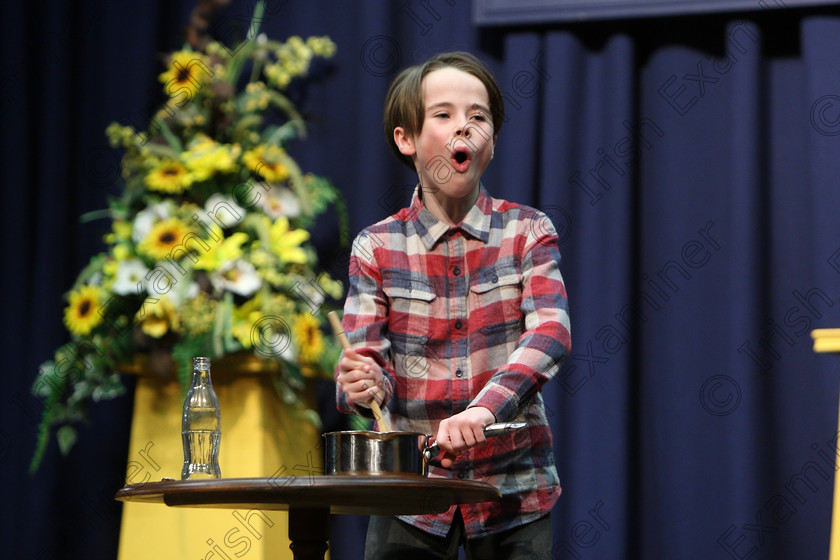 Feis19022018Mon20 
 20
Noah Cahill performing “George’s Marvellous Medicine”.
 Speech and Drama Class: 327: “The Hartland Memorial Perpetual Trophy” Dramatic Solo 12YearsandUnder –Section 1 Feis Maitiú 92nd Festival held in Fr. Mathew Hall. EEjob 19/02/2018 Picture: Gerard Bonus.