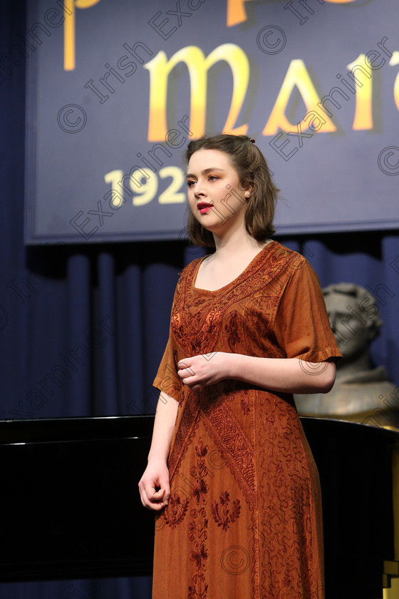 Feis04032018Sun09 
 9~10
Cecilia Roche from Kilkenny performing with Accompanist Denise Crowley.
 Singing and School Choirs Class: 13: The Lieder Perpetual Prize” and “Doyle Bursary” Bursary Value €100 Lieder Repertoire Feis Maitiú 92nd Festival held in Fr. Mathew Hall. EEjob 04/03/2018 Picture: Gerard Bonus