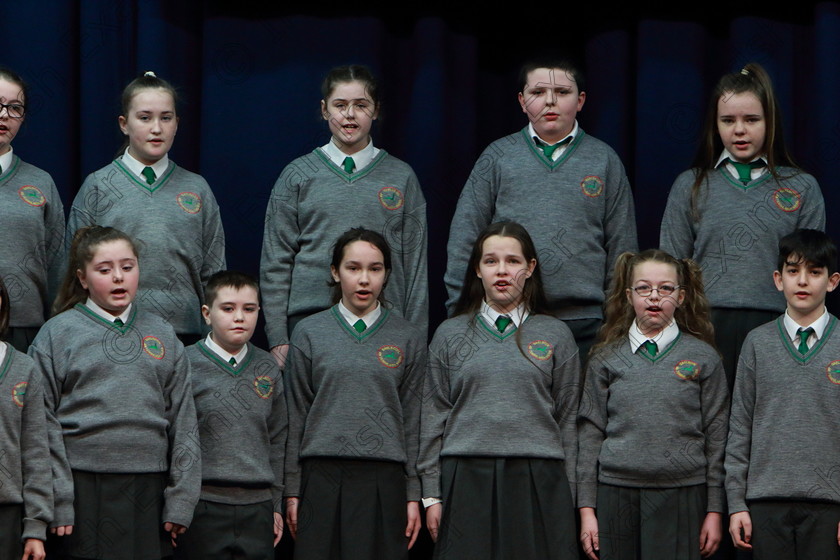 Feis12032020Thur16 
 16~23
Cup Winners an Teaghlaigh Naofa Ballyphehane performing Sick.

Class:474: “The Junior Perpetual Cup” 6th Class Choral Speaking

Feis20: Feis Maitiú festival held in Father Mathew Hall: EEjob: 12/03/2020: Picture: Ger Bonus.