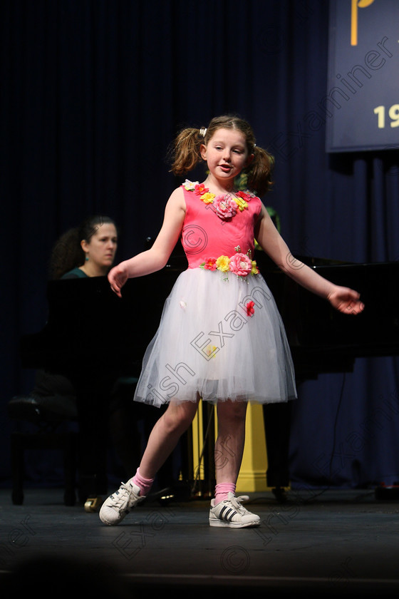 Feis27022018Tue04 
 3~4
Emily Walsh performing “Zippity Doo Dah”.
 Singing and School Choirs Class: 114: “The Altrusa Club of Cork Perpetual Trophy” Solo Action Song 10 Years and Under Section 1; Feis Maitiú 92nd Festival held in Fr. Mathew Hall. EEjob 27/02/2018 Picture: Gerard Bonus.