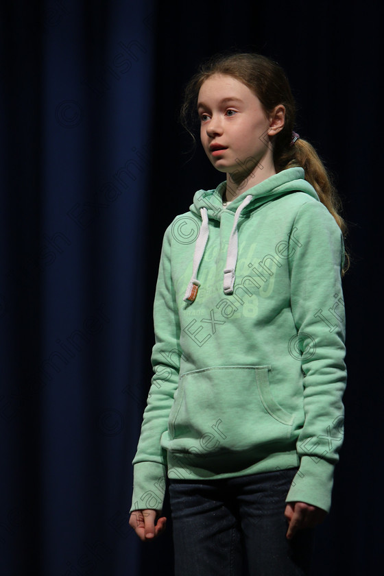 Feis22022018Thu02 
 2
Elva Blake performing.
 Speech and Drama Classes: 363: Solo Verse Speaking Girls 12 Years and Under –Section 1
Feis Maitiú 92nd Festival held in Fr. Mathew Hall. EEjob 22/02/2018 Picture: Gerard Bonus.