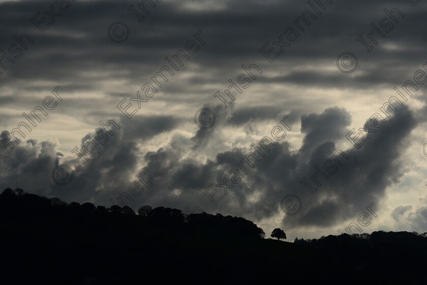 DSC 0676 - Copy 
 Cloud Cover.
Heavy grey clouds create a strong silhouette of the landscape below it.
Rochestown, Cork, November 2024.
Image by Martin Byrne.