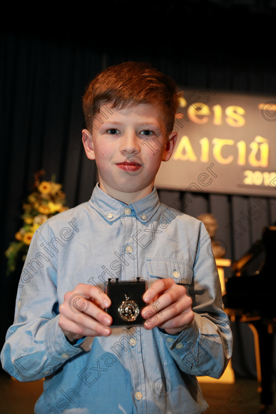 Feis29012018Mon29 
 29
Silver Medallist Michael Scott and Monkstown.
 EEjob 29/01/2018 
Feis Maitiú 92nd Festival held in Fr. Matthew Hall 
Picture: Gerard Bonus

Instrumental Music
Class 241 Violin Solo 10 years and Under