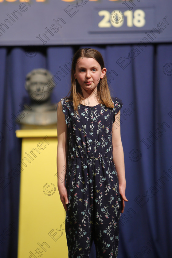 Feis25032018Sun20 
 20
Olivia Lynch reciting poem. Speech and Drama Class: 365: Solo Verse Speaking Girls 10 Years and Under Section 5 Feis Maitiú 92nd Festival held in Fr. Mathew Hall. EEjob 25/03/2018 Picture: Gerard Bonus