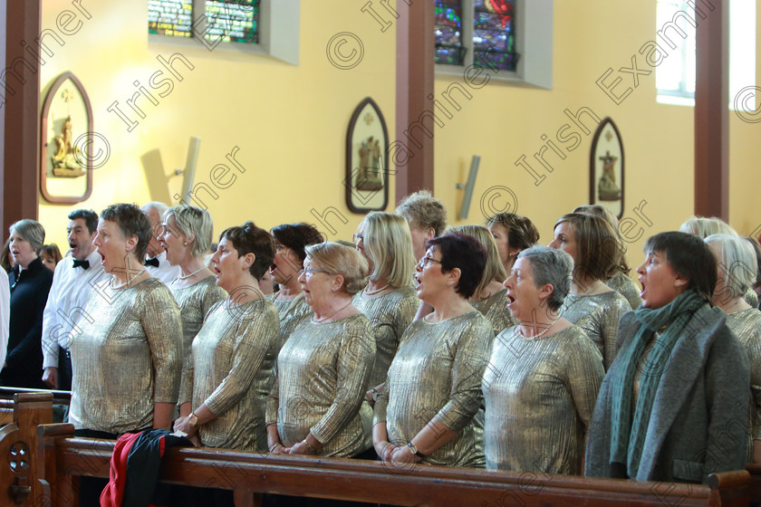 Feis0302109Sun09 
 8~10
Adjudicator: Marilynne Davies getting all the Choirs warmed up before they perform.

Class: 76: “The Wm. Egan Perpetual Cup” Adult Sacred Choral Group or Choir Two settings of Sacred Words.

Feis Maitiú 93rd Festival held in Fr. Matthew Hall. EEjob 03/02/2019. Picture: Gerard Bonus.