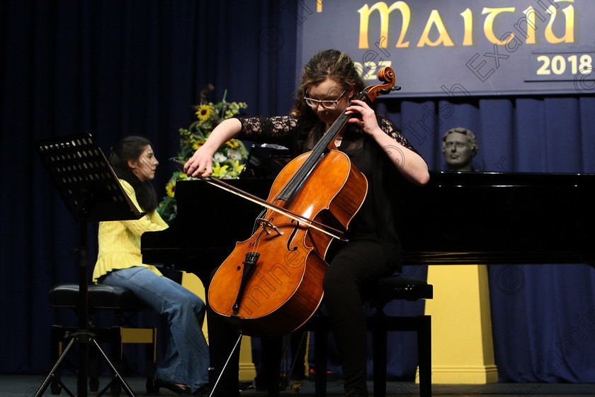 Feis09022018Fri61 
 61
Grace Coughlan with accompanist Santa Ignace.
 Instrumental Music Class: 141: “The Capuchin Order Perpetual Cup and Bursary” Bursary Value €2,500 Sponsored by the Capuchin Order Advanced Recital Programme 18 Years and Over Feis Maitiú 92nd Festival held in Fr. Mathew Hall. EEjob 09/02/2018 Picture: Gerard Bonus.