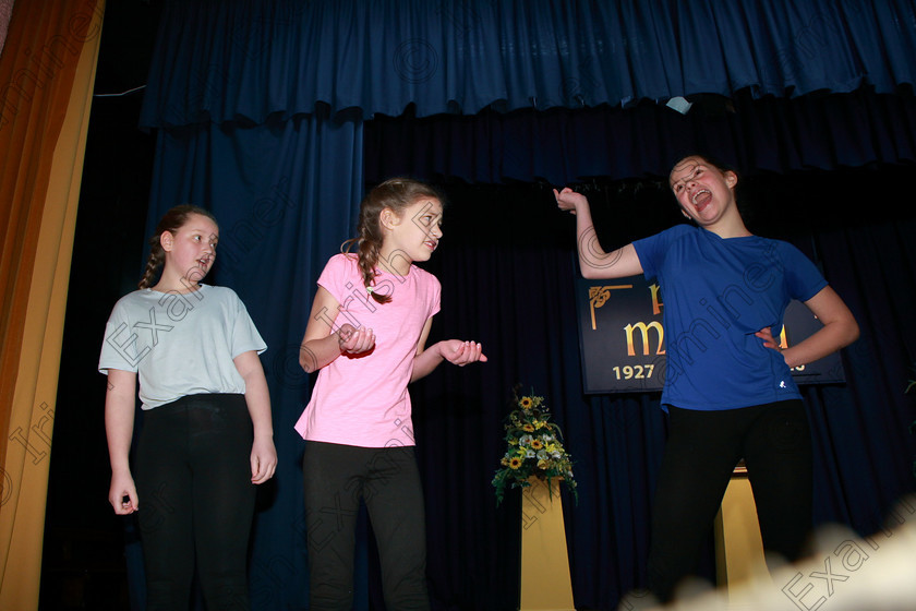 Feis16022018Fri01 
 1
Chloe Hickey Bell, Aoife O’Sullivan and Sophia O’Shea from Ellis Stage School performing “Behind the Blue Door”
 Speech and Drama section 1 Class: 343: Group Improvisation 13YearsandUnder
Feis Maitiú 92nd Festival held in Fr. Mathew Hall. EEjob 16/02/2018 Picture: Gerard Bonus.