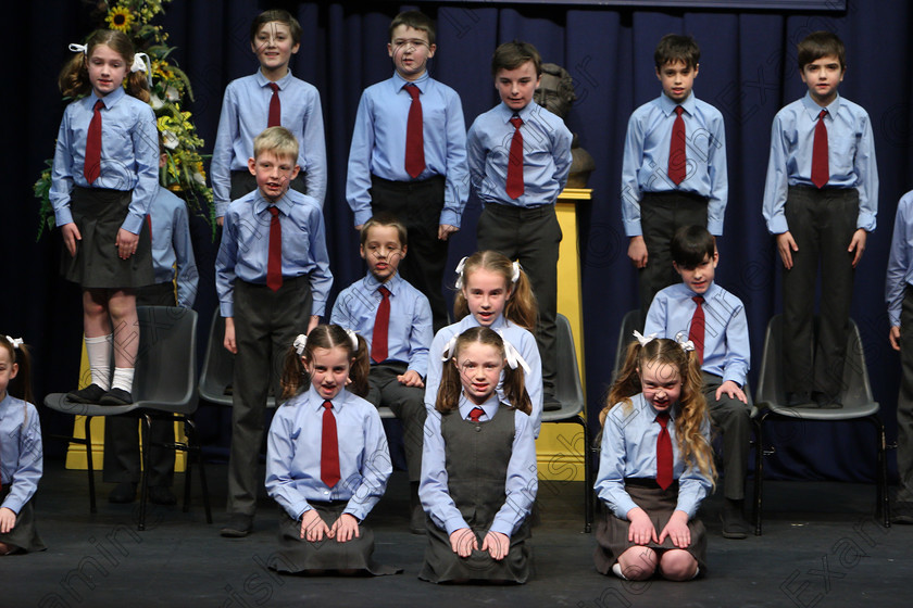 Feis23022018Fri37 
 37~40
Oven’s NS performing.
 Speech and Drama Class: 476: “The Peg O’Mahony Memorial Perpetual Cup” Choral Speaking 4th Class Feis Maitiú 92nd Festival held in Fr. Mathew Hall. EEjob 23/02/2018 Picture: Gerard Bonus.